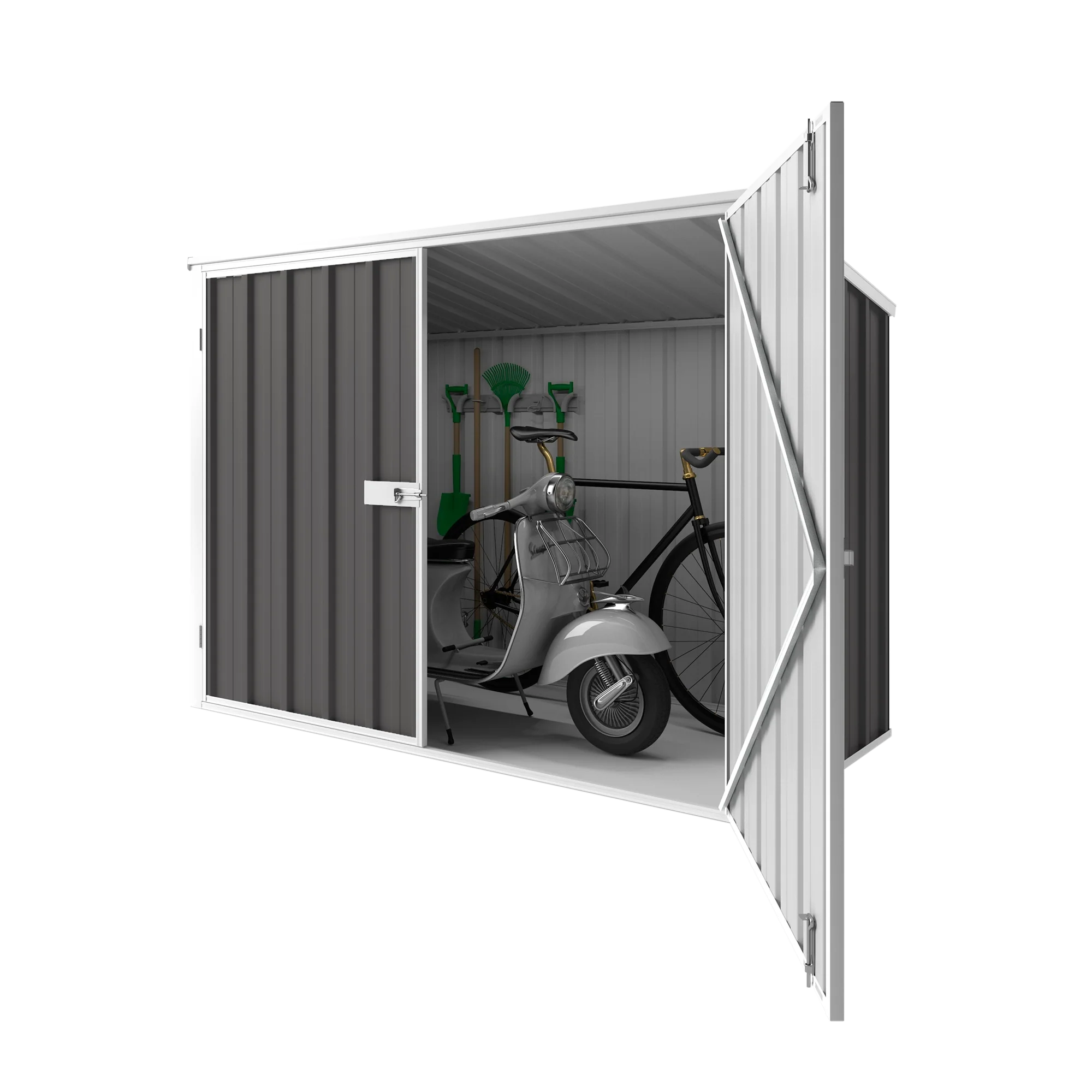 2.08m x 0.97m Wheelie Bin Storage Shed - Image 12