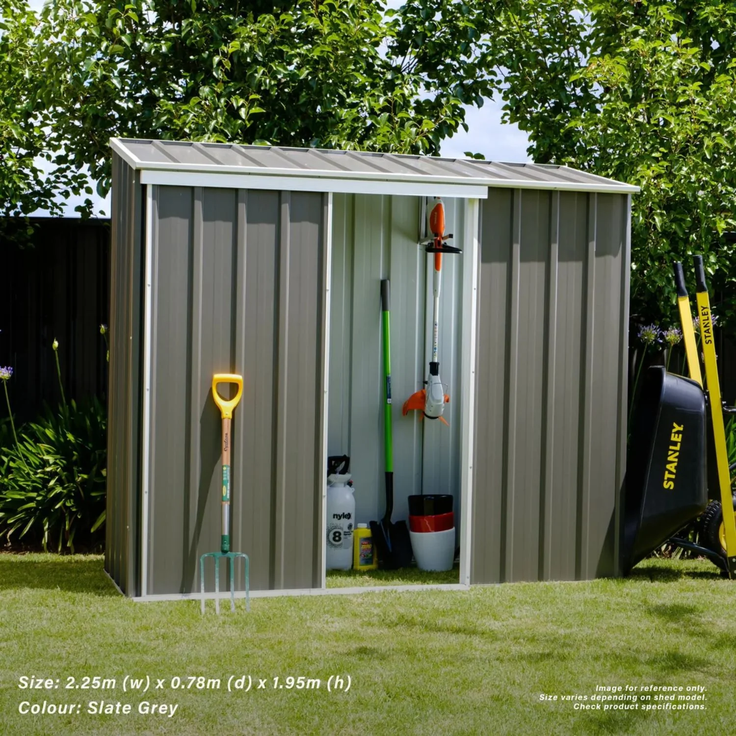 3.75m x 0.78m Narrow Slider Garden Shed - Image 13